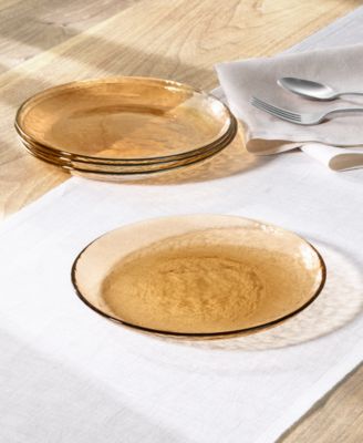 Oake - Sunstone Glass Salad Plates, Set of 4