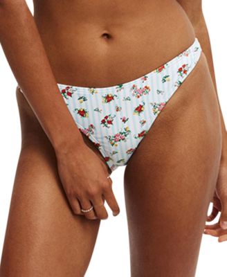 COTTON ON - Women's Floral-Print Full Bikini Bottoms