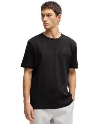 Hugo Boss - Men's Drop-Needle Stitch Details Relaxed-Fit T-Shirt