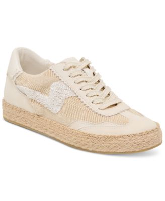 Dolce Vita - Women's Notice Beaded Lace-Up Low-Profile Espadrille Sneakers