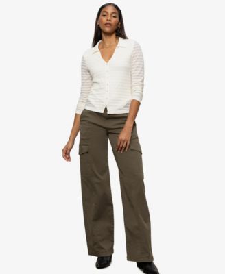 Sanctuary - Women's Mesh-Lace Button-Front Shirt