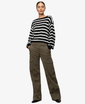 Sanctuary - Women's Striped Side-Tie Sweater