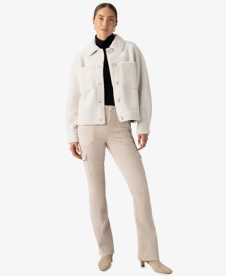 Sanctuary - Women's Cozy Button-Front Sherpa Shacket