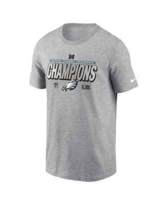 Nike - Men's Heather Charcoal Philadelphia Eagles 2024 NFC Champions Locker Room Trophy Collection T-Shirt