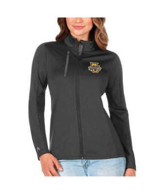 Antigua - Women's Graphite/Silver Marquette Golden Eagles Generation Full-Zip Jacket