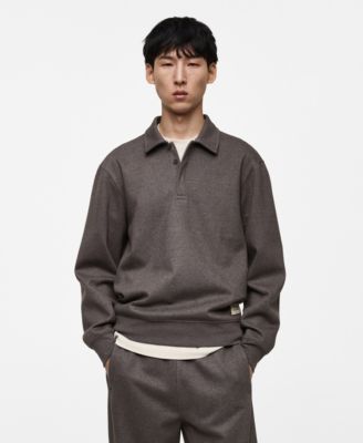 MANGO - Men's Embroidery Detail Sweatshirt