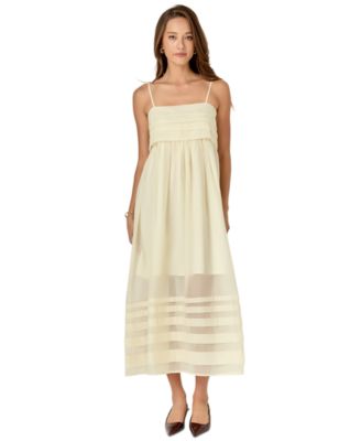 English Factory - Women's Square-Neck Sleeveless A-Line Dress