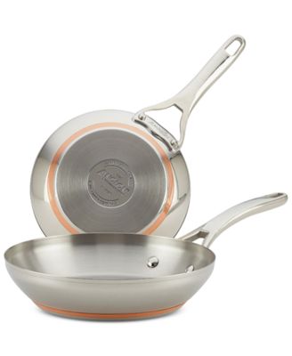 Anolon - 8" & 9-1/2" Stainless Steel French Skillet Set