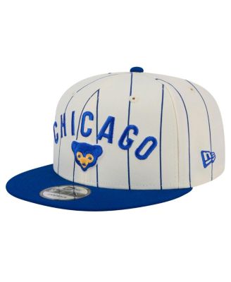 New Era - Men's White Chicago Cubs Jersey Pinstripe 9FIFTY Snapback Hat