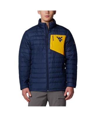 Columbia - Men's Navy West Virginia Mountaineers Double Blitz Omni-Heat Infinity Insulated Full-Zip Jacket