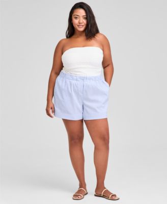 And Now This - Trendy Plus Size High-Rise Boxer Shorts