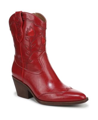 Sam and Libby - Women's Flash Block-Heel Western Booties