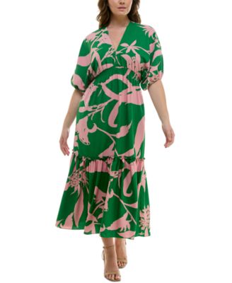 Taylor - Plus Size Printed Maxi Dress