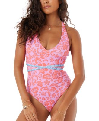Roxy - Juniors' Tapestry Patchwork One-Piece Swimsuit