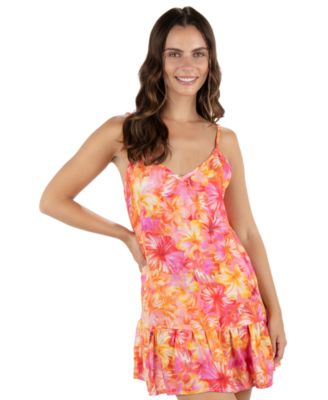 Hurley - Juniors' Tropic Dreams Mini Cover-Up Dress