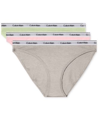 Calvin Klein - Women's 3-Pk. Modern Logo Low-Rise Bikini Underwear
