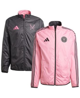 adidas - Men's Pink/Black Inter Miami CF 2025 Anthem Reversible Full-Zip Jacket