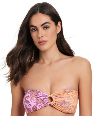 Red Carter - Women's O-Ring Bandeau Bikini Top