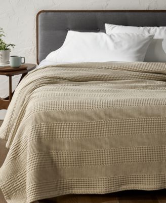 Oake - Cotton Waffle Blanket, Full/Queen