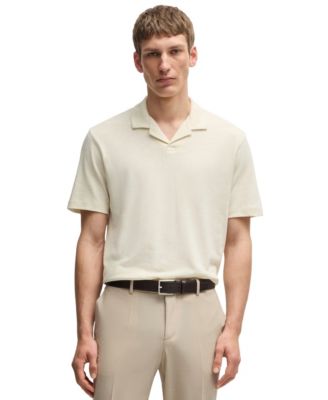 Hugo Boss - Men's Cotton Linen Regular-Fit Polo