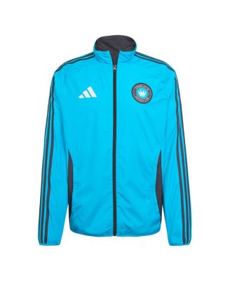 adidas - Men's Blue/Black Charlotte FC 2025 Anthem Reversible Full-Zip Jacket