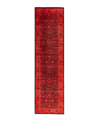 ADORN HAND WOVEN RUGS - Fine Vibrance M1388 3'x11'1'' Runner Area Rug