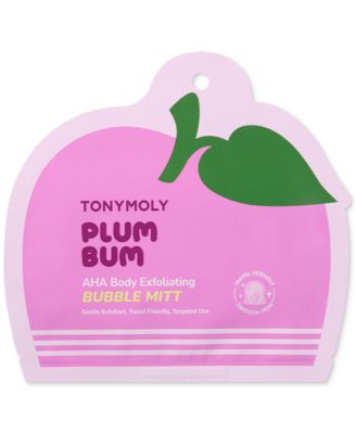 TONYMOLY - Plum Bum AHA Body Exfoliating Bubble Mitt