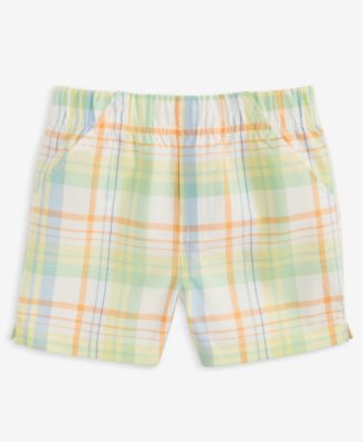 First Impressions - Baby Boys Sun Plaid Twill Shorts