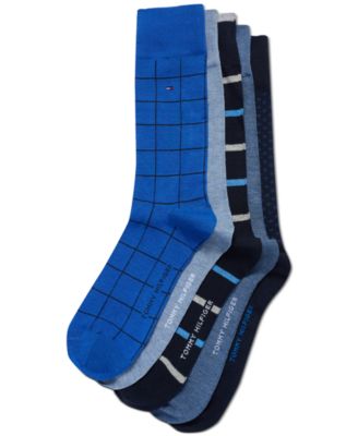 Tommy Hilfiger - Men's 5-Pk. Patterned Crew Dress Socks