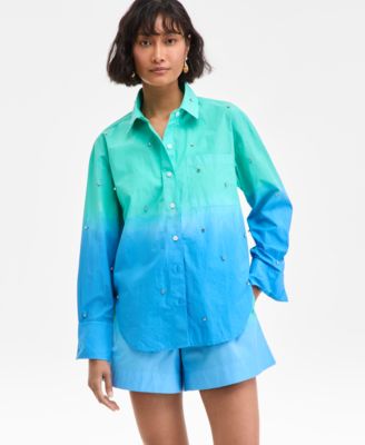On 34th - Women's Ombr&eacute; Rhinestone Shirt