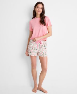 State of Day - Women's Short-Sleeve Tee & Drawstring Floral Shorts