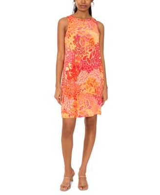 MSK - Women's Printed Jersey Sleeveless Swing Dress