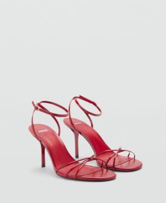 MANGO - Women's Strappy Heeled Sandals