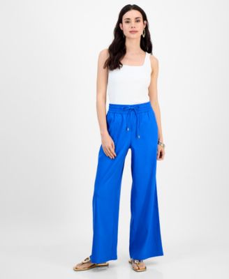 I.N.C. International Concepts - Petite High-Rise Wide-Leg Pants