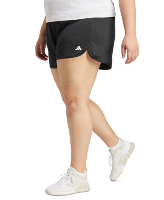 adidas - Plus Size Pacer Essentials Performance High-Rise Shorts
