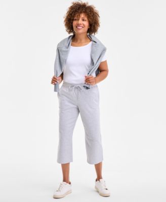 Style & Co - Women's Mid Rise Cropped Sweatpants