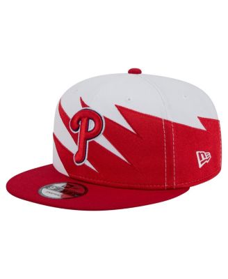 New Era - Men's Red/White Philadelphia Phillies Jagged 9FIFTY Snapback Hat