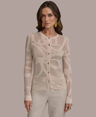 Donna Karan New York - Women's Burnout Cardigan
