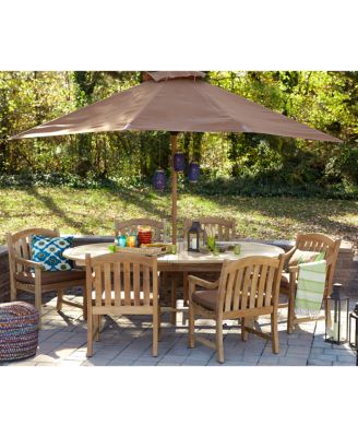 Furniture - Bristol Outdoor 7-Pc. Set (Table & 6 Dining Chairs)