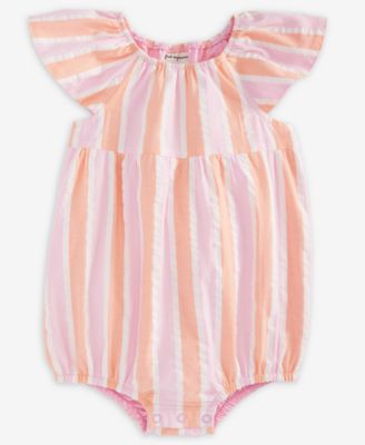 First Impressions - Baby Girls Striped Seersucker Cotton Sunsuit