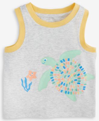 First Impressions - Baby Boys Turtle Graphic Tank Top