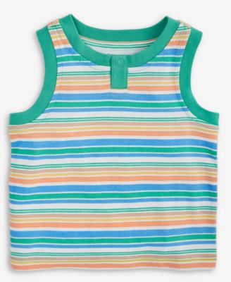First Impressions - Baby Boys Solid Henley Tank Top