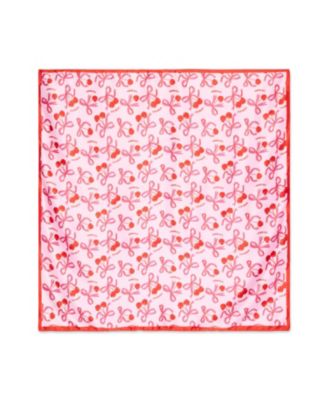 Steve Madden - Kitchy Cherries Print Bow Scarf