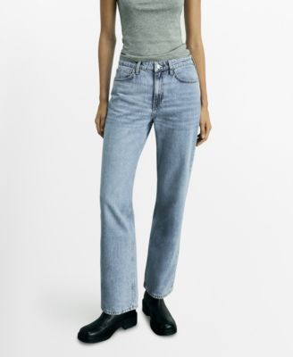 MANGO - Women's Matilda Medium-Rise Straight-Fit Jeans