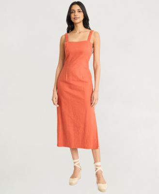 The Good Journey - Women's Square-Neck Sleeveless Midi Dress