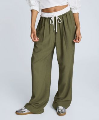 Kenneth Cole - Women's Pull-On Wide-Leg Drawstring Pants