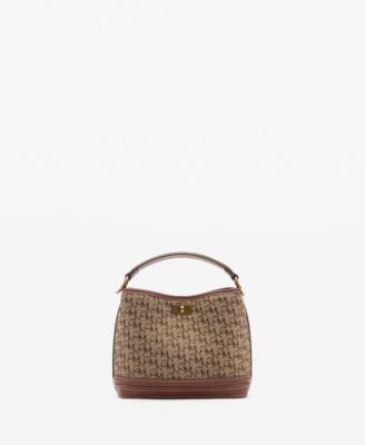 MANGO - Women's Printed Logo Mini Shopper Bag