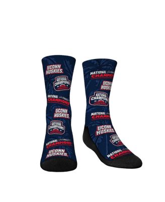 Rock 'Em - Big Boys and GIrls Navy UConn Huskies 2025 NCAA Women's Basketball National s All-Over Crew Socks