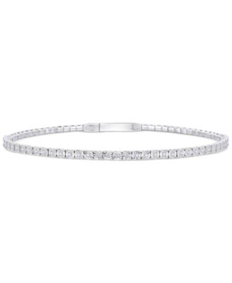 Macy's - Diamond Illusion Tennis Bracelet (1/4 ct. t.w.) in Sterling Silver