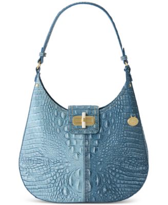 Brahmin - Fallon Denim Secour Medium Leather Shoulder Bag